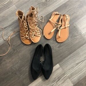 American Eagle Sandals and‎ Flats Bundle 6.5